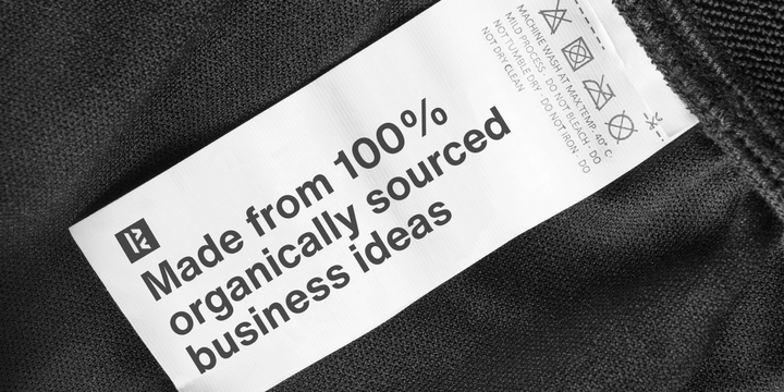 Header: made from 100% organically sourced business ideas